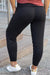 Black Plus Size High Waist Pocketed Skinny Pants