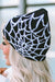 Black Halloween Cobweb Pattern Woolen Hat