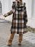 Devine Plaid Long Sleeve Hooded Coat