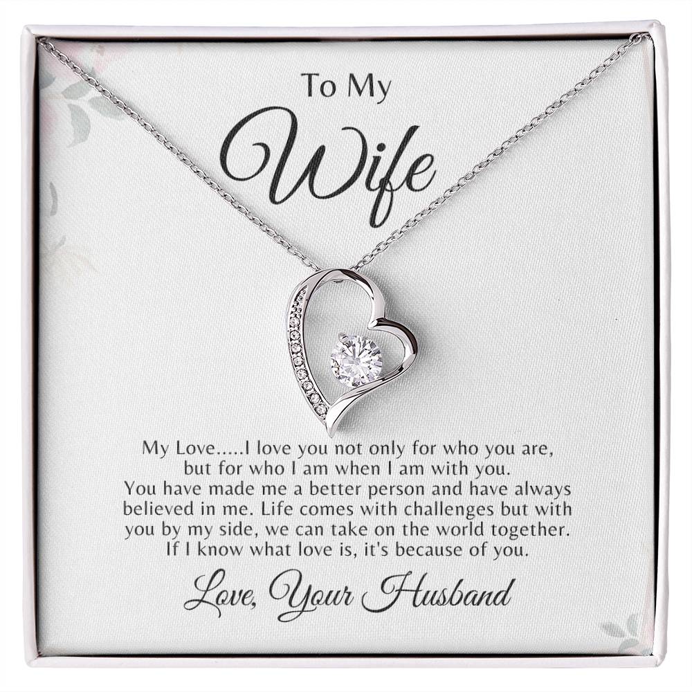 To My Wife-Forever Love Necklace