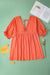 Carrot Plus Size Eyelet V Neck Babydoll Dress