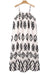 Black Plus Size Geometric Print Spaghetti Strap Vacation Sundress