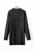 Parchment Twist Cable Knit Drop Shoulder Loose Fit Sweater Dress