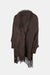 Fringe Open Front Long Sleeve Poncho