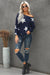 Star Print Long Sleeve Sweatshirt