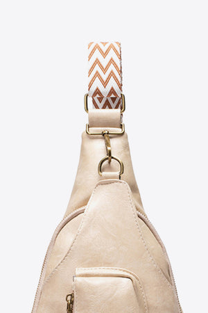 PU Leather Sling Bag