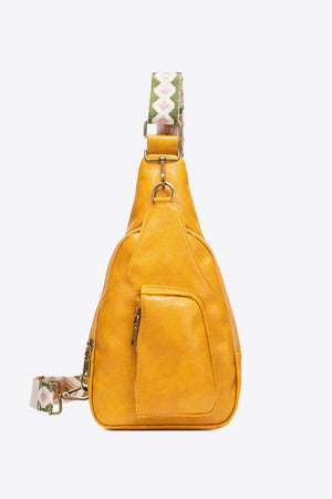 PU Leather Sling Bag