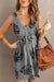 Printed Button Down Sleeveless Dress