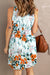 Printed Button Down Sleeveless Dress