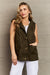 Zenana More To Come Full Size Military Hooded Vest