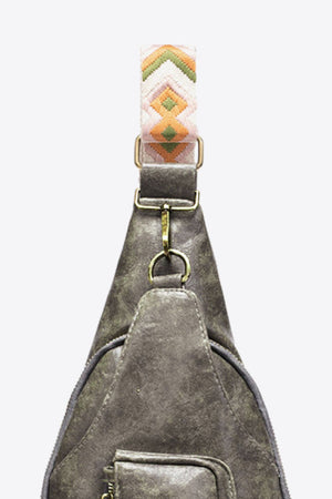 PU Leather Sling Bag