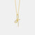 Zircon Bow Pendant Necklace